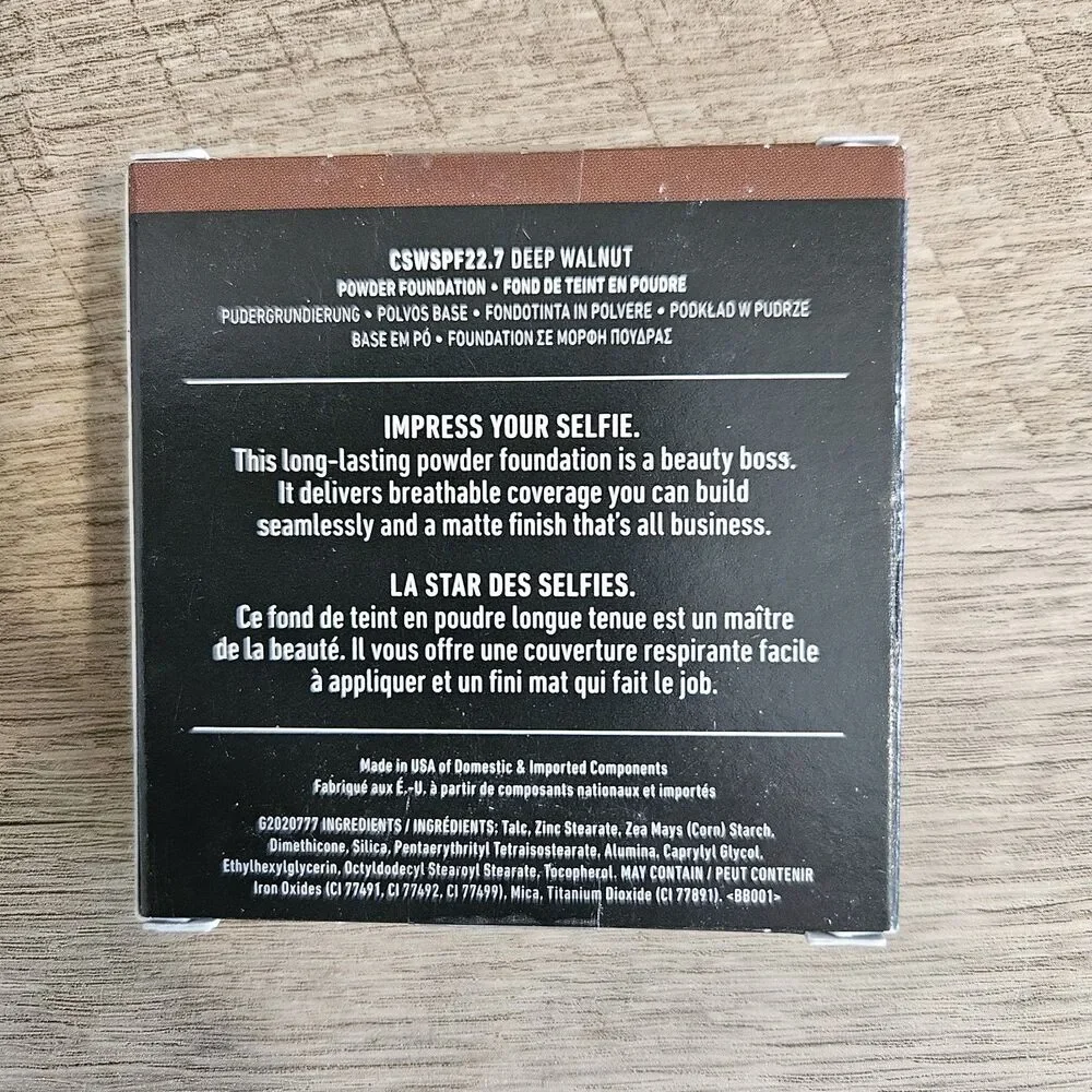 2pk NYX Can't Stop Won't Stop Setting Powder Foundation Finish Deep Walnut CSW22